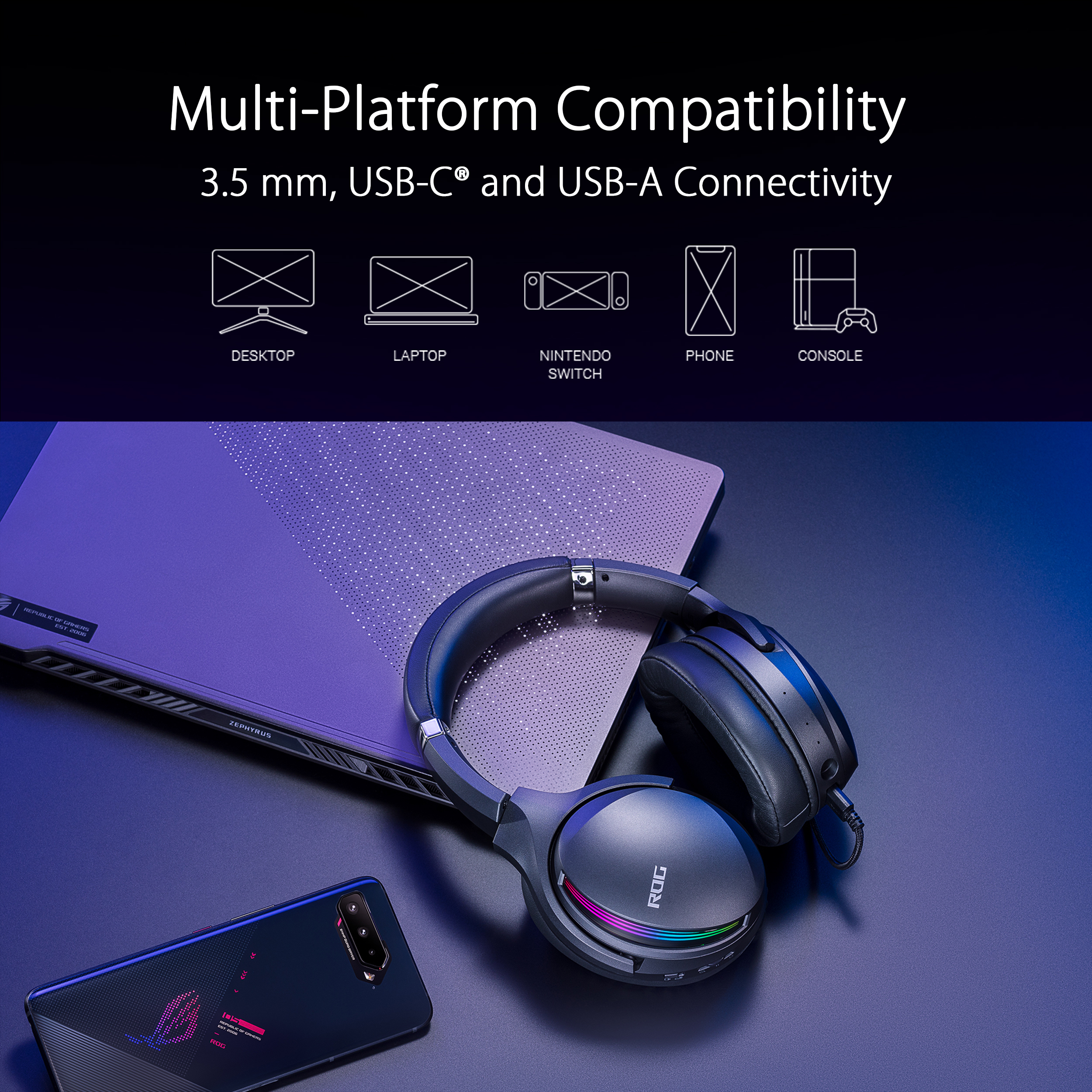 ASUS ROG Fusion II 500 Quad DAC RGB Gaming Headset - image 7