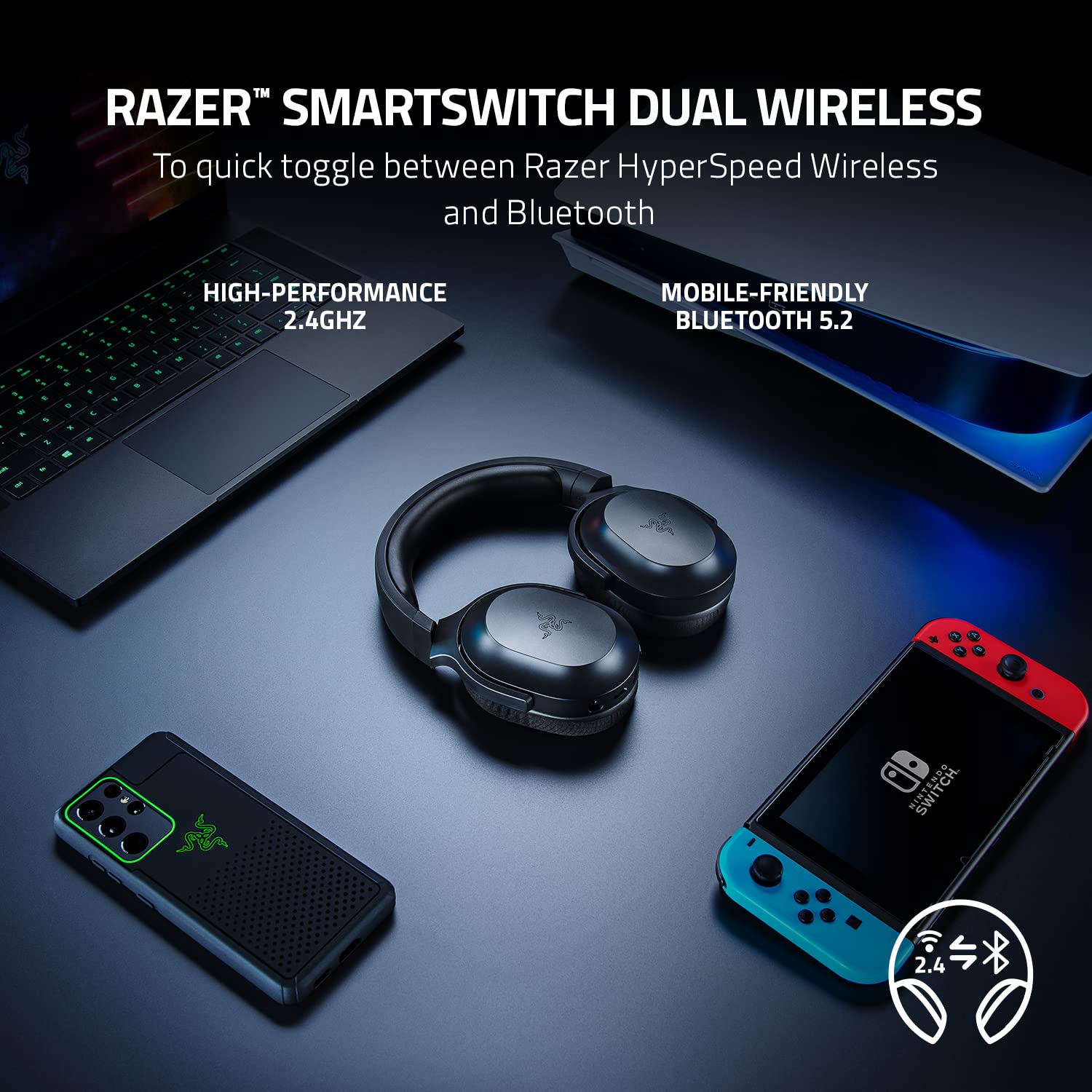 Razer Barracuda X Wireless Gaming Headset Black - image 2