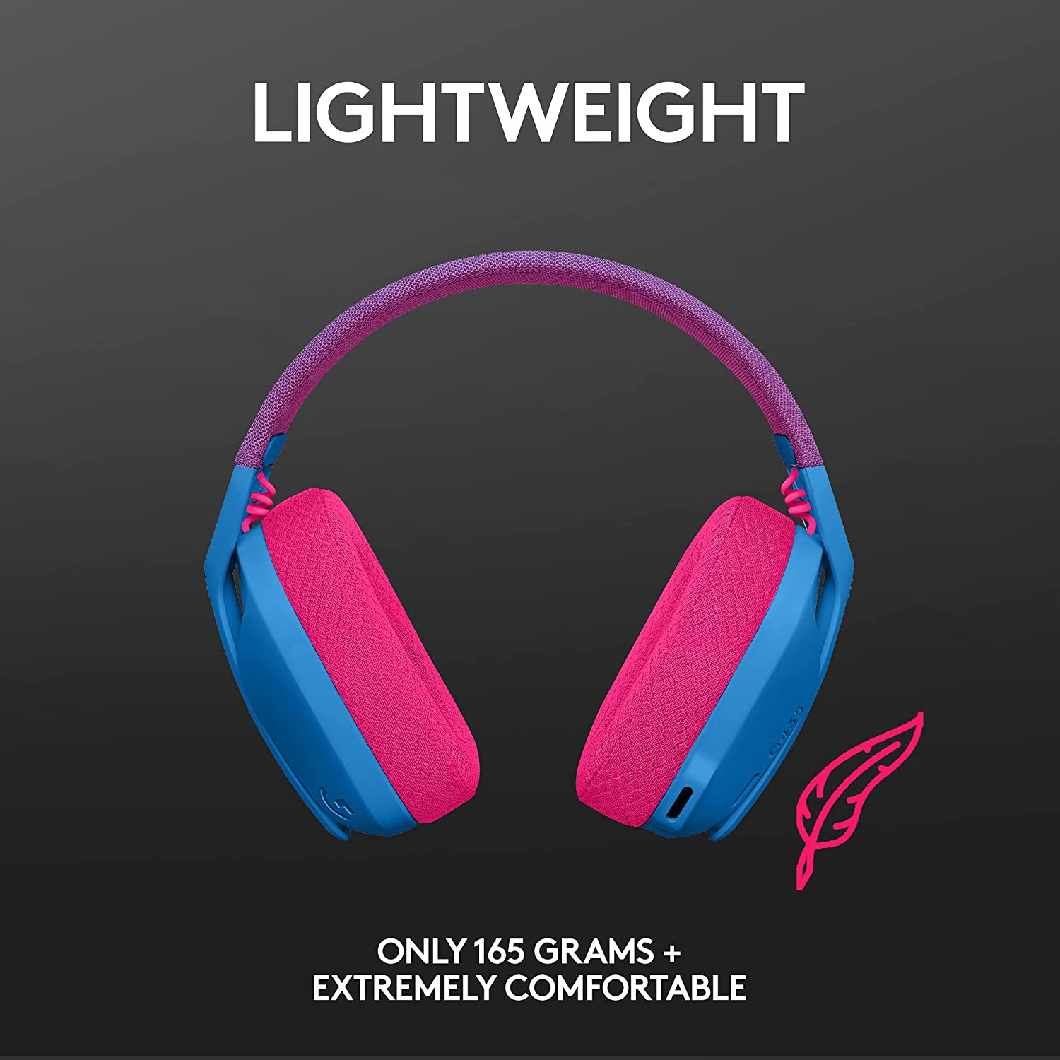 Logitech G435 Wireless Gaming Headset Blue - image 5