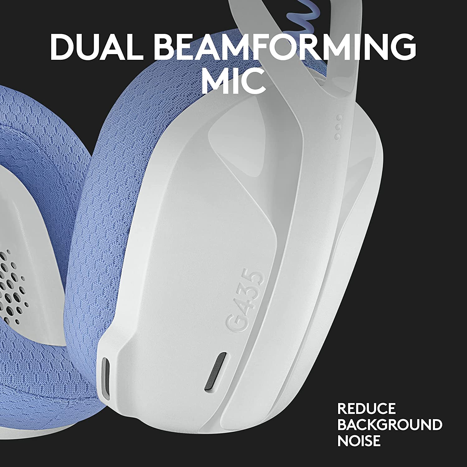 Logitech G435 Wireless Gaming HeadsetÂ White-Lilac - image 4