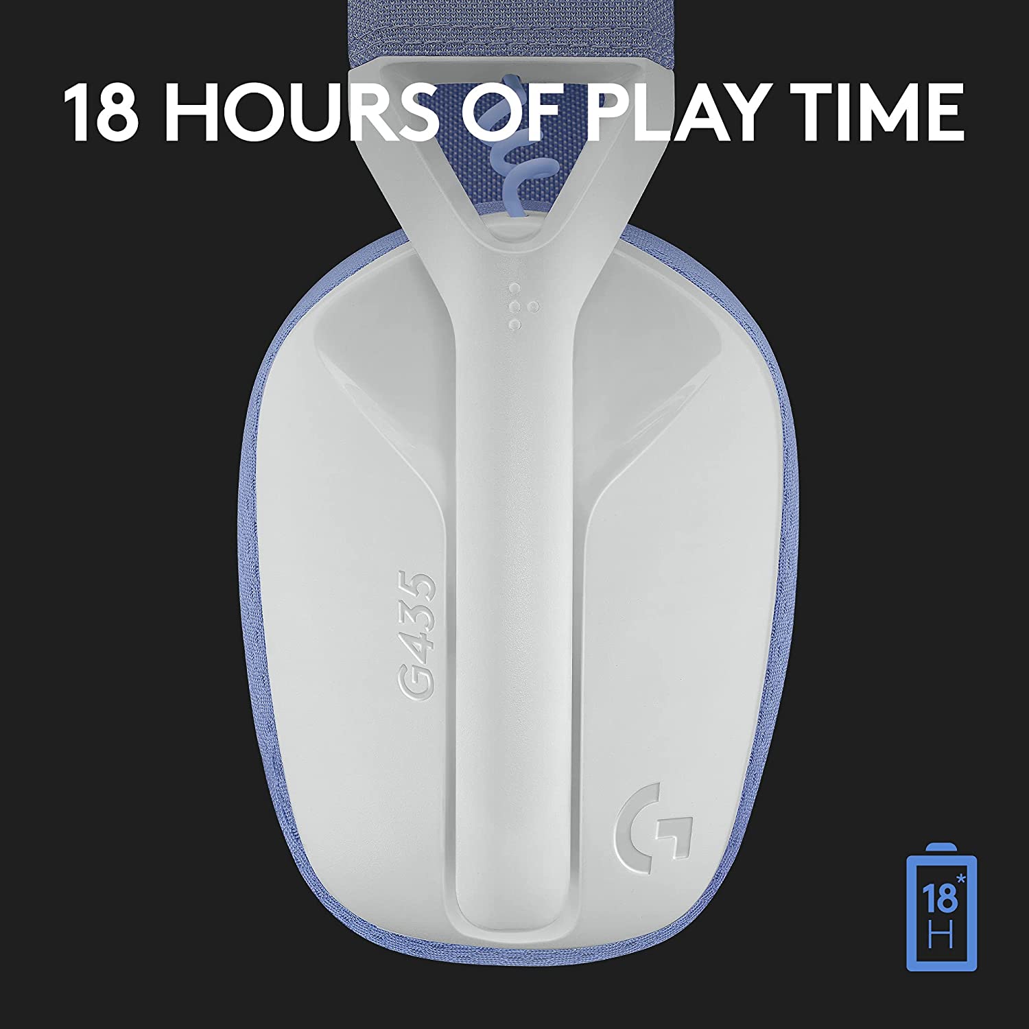 Logitech G435 Wireless Gaming HeadsetÂ White-Lilac - image 6