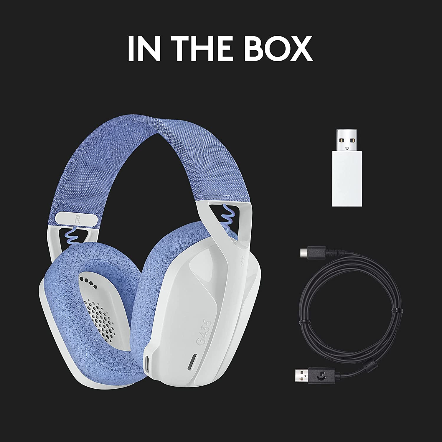 Logitech G435 Wireless Gaming HeadsetÂ White-Lilac - image 9