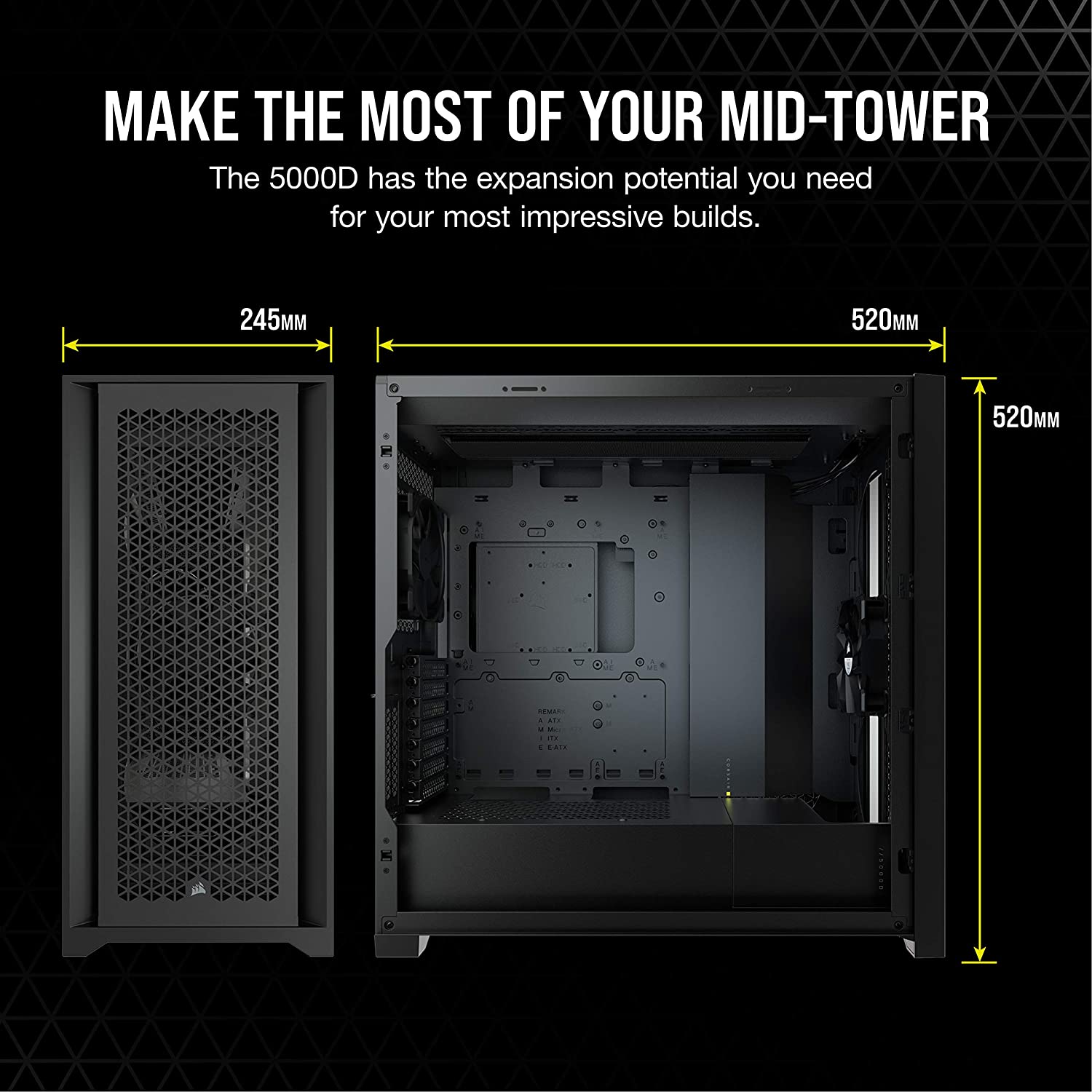 Corsair 5000D Airflow Tempered Glass ATX PC Case - Black - image 3