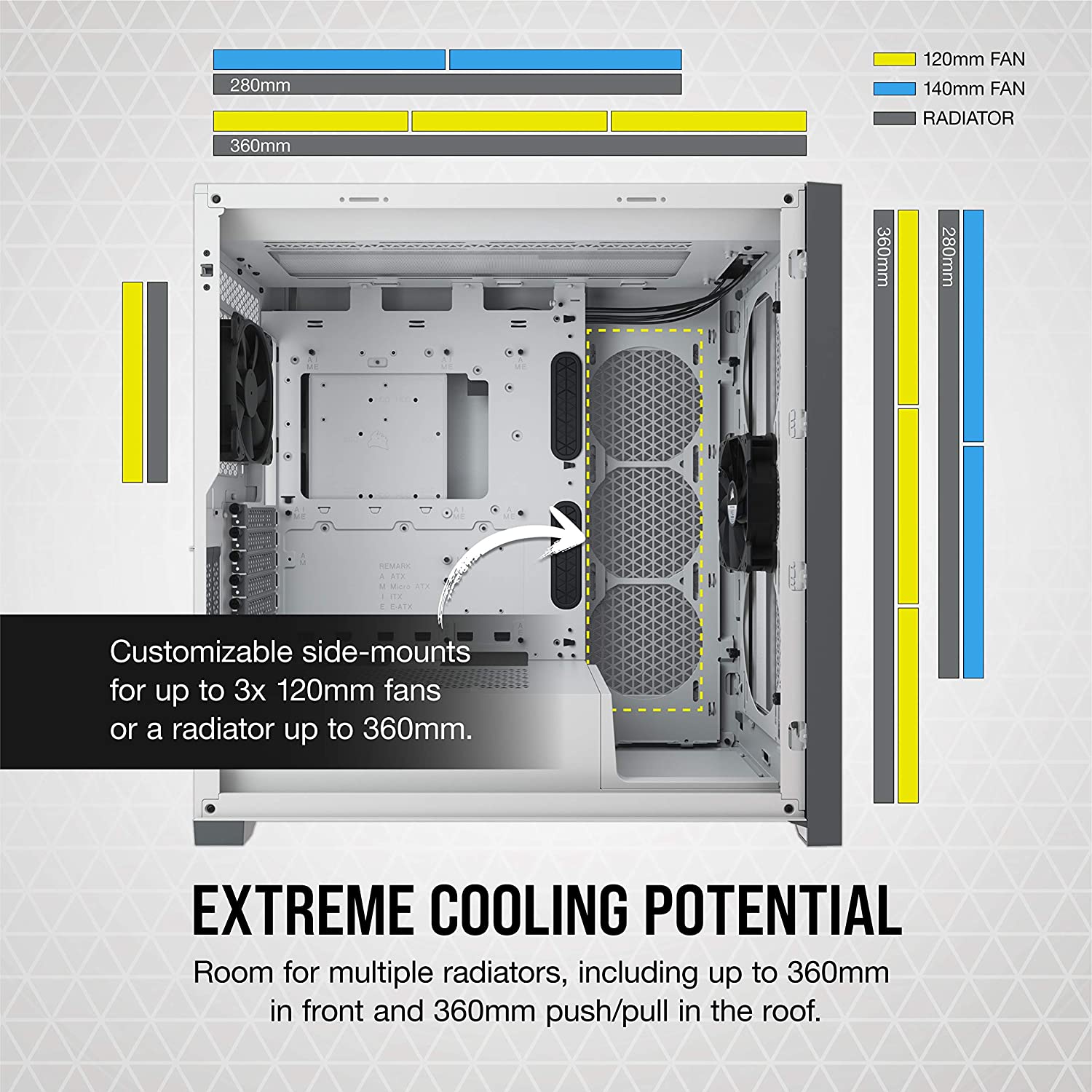 Corsair 5000D Airflow Tempered Glass ATX PC Case - White - image 5