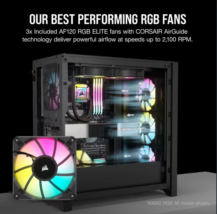 Corsair iCUE 5000D RGB AIRFLOW Mid-Tower Case, Black - image 4