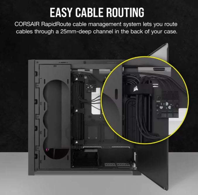 Corsair iCUE 5000D RGB AIRFLOW Mid-Tower Case, Black - image 5