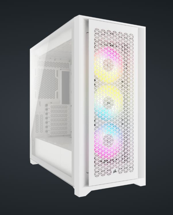 Corsair iCUE 5000D RGB AIRFLOW Mid-Tower Case, True White - image 2