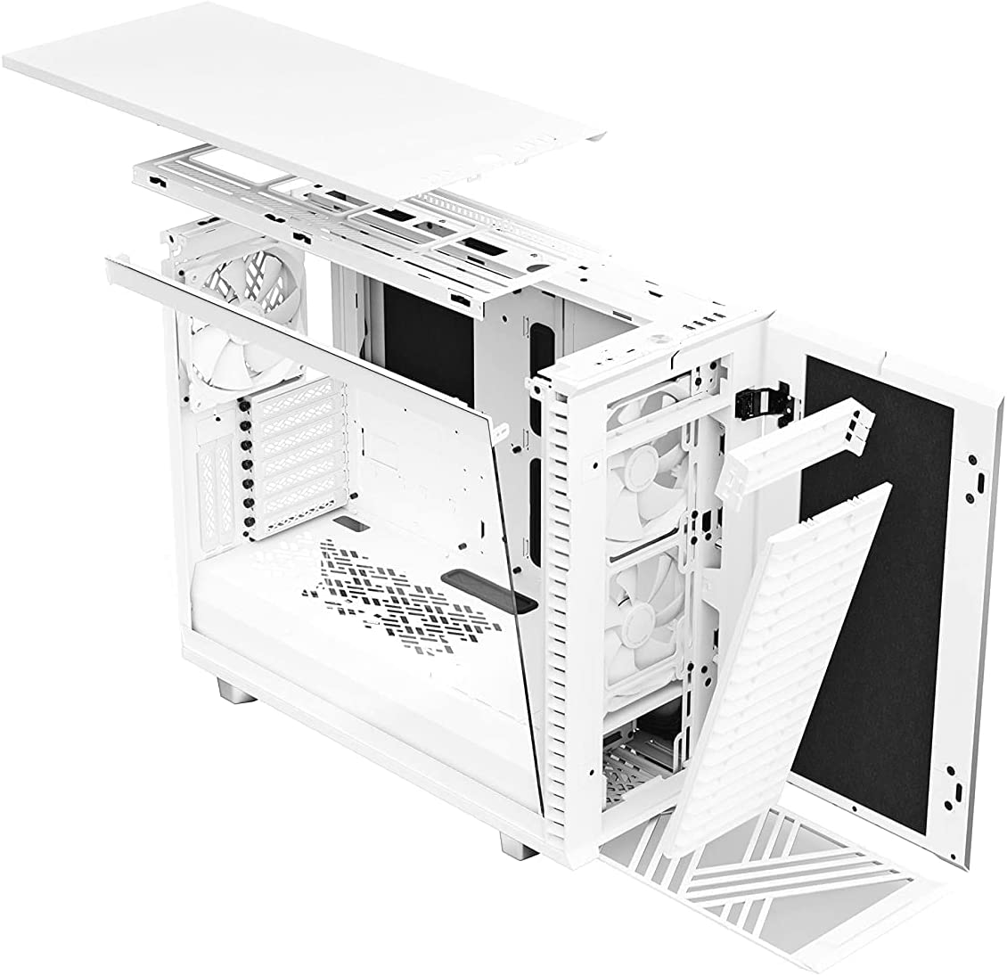 Fractal Design Define 7 Compact White TG Clear Tint Cabinet - image 6