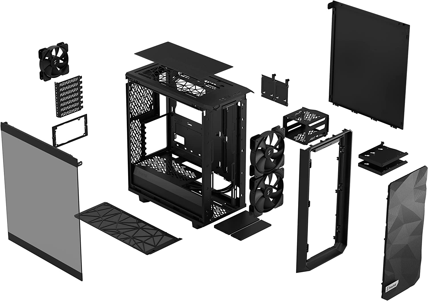 Fractal Design Meshify 2 Compact Light Cabinet Black - image 7