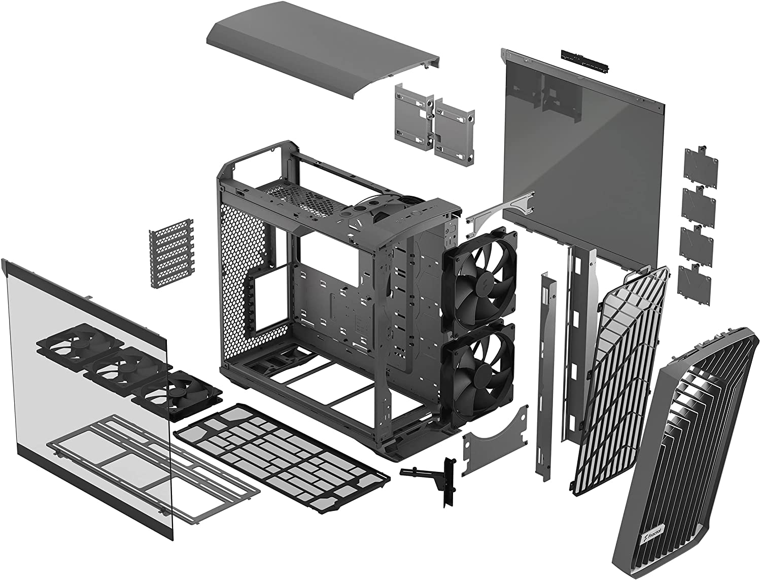 Fractal Design Torrent Gray TG Light Tint Cabinet - image 5