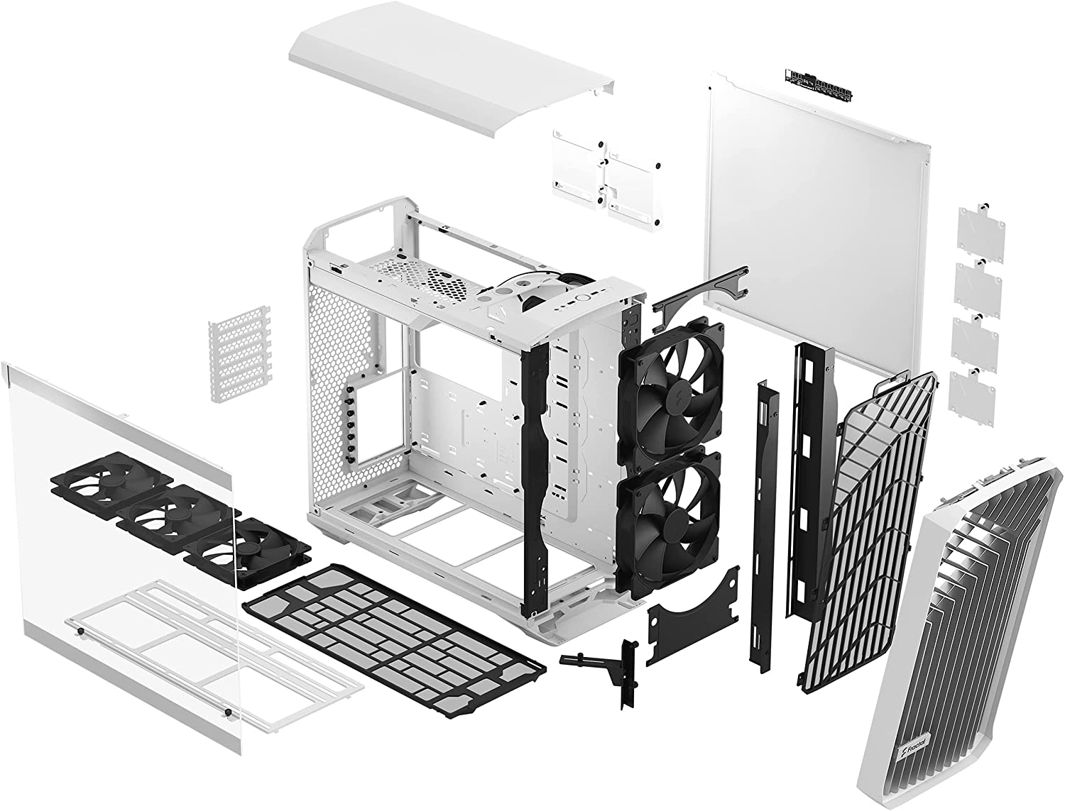 Fractal Design Torrent Compact White TG Clear - image 5