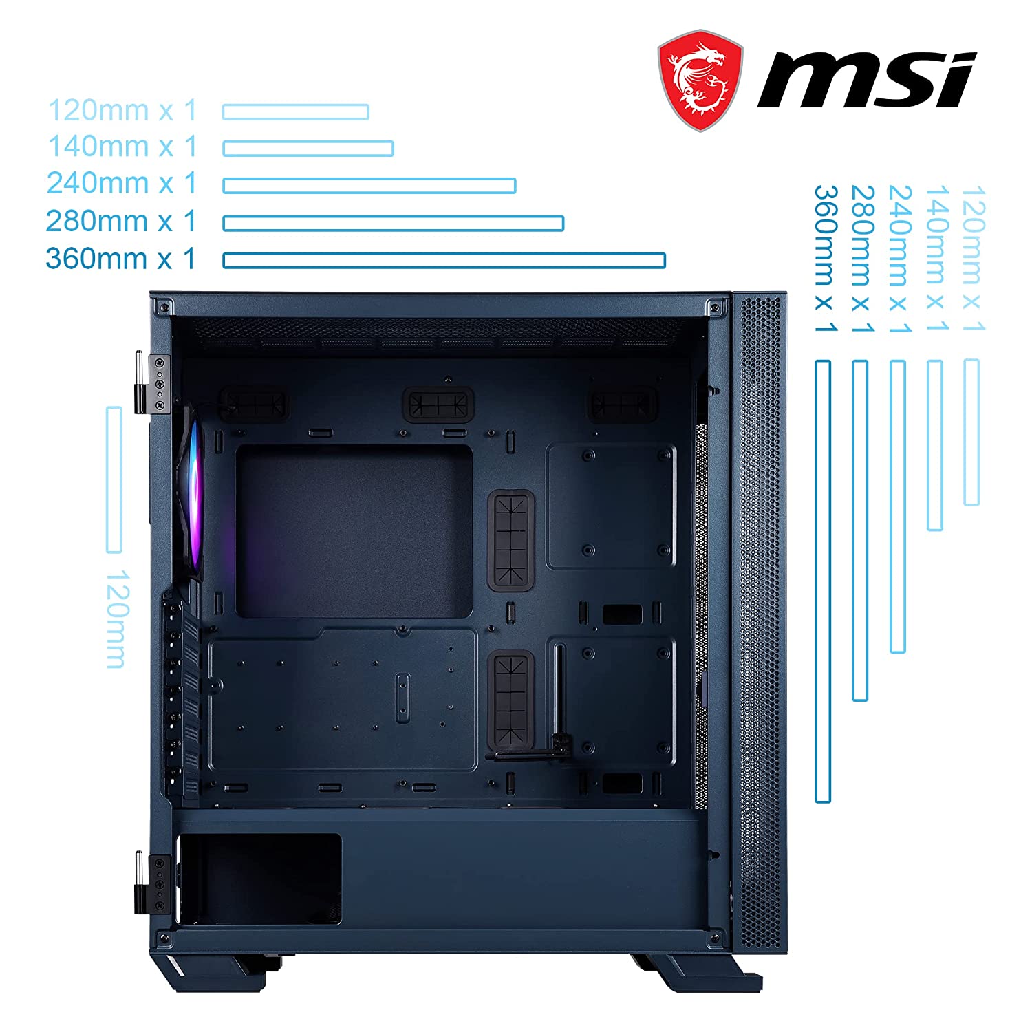 Msi MAG Vampiric 300R Pacific Blue Gaming Cabinet - image 5