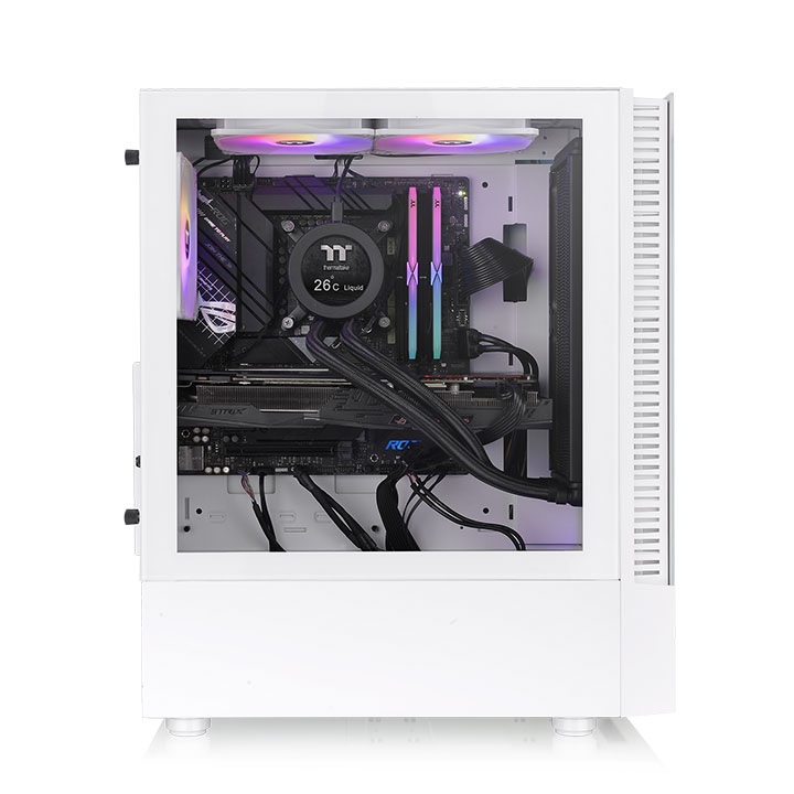 Thermaltake View 200 TG ARGB Snow Mid Tower Cabinet - image 3