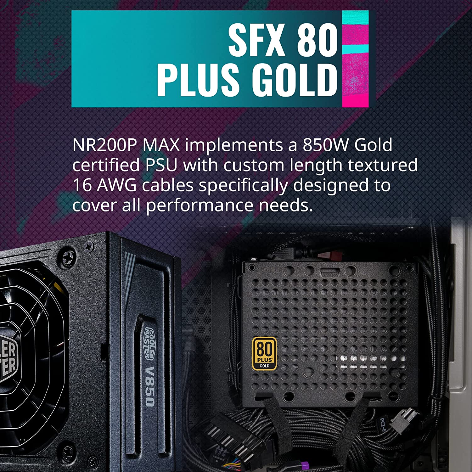 Cooler Master NR200P MAX Mini-ITX Cabinet with AIO and PSU - image 3