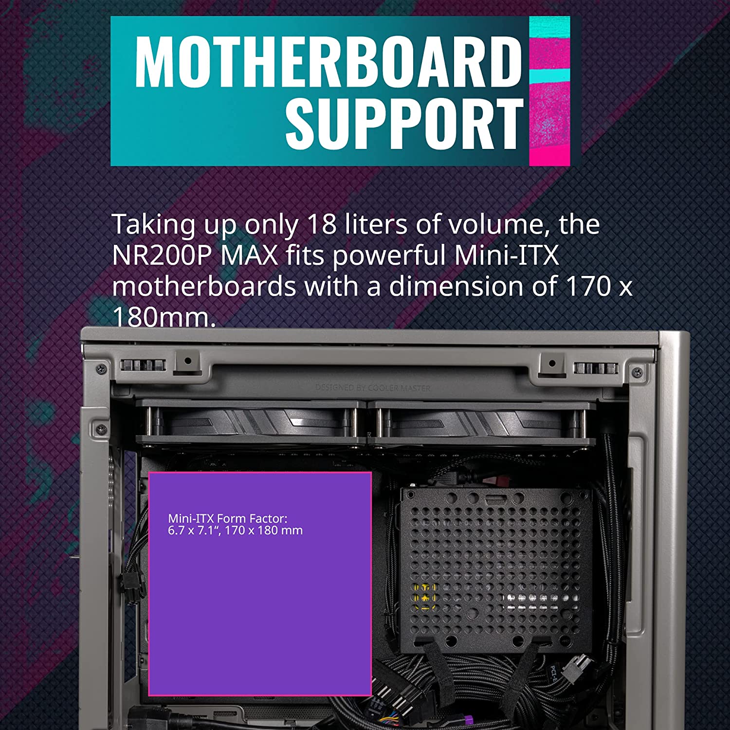 Cooler Master NR200P MAX Mini-ITX Cabinet with AIO and PSU - image 7