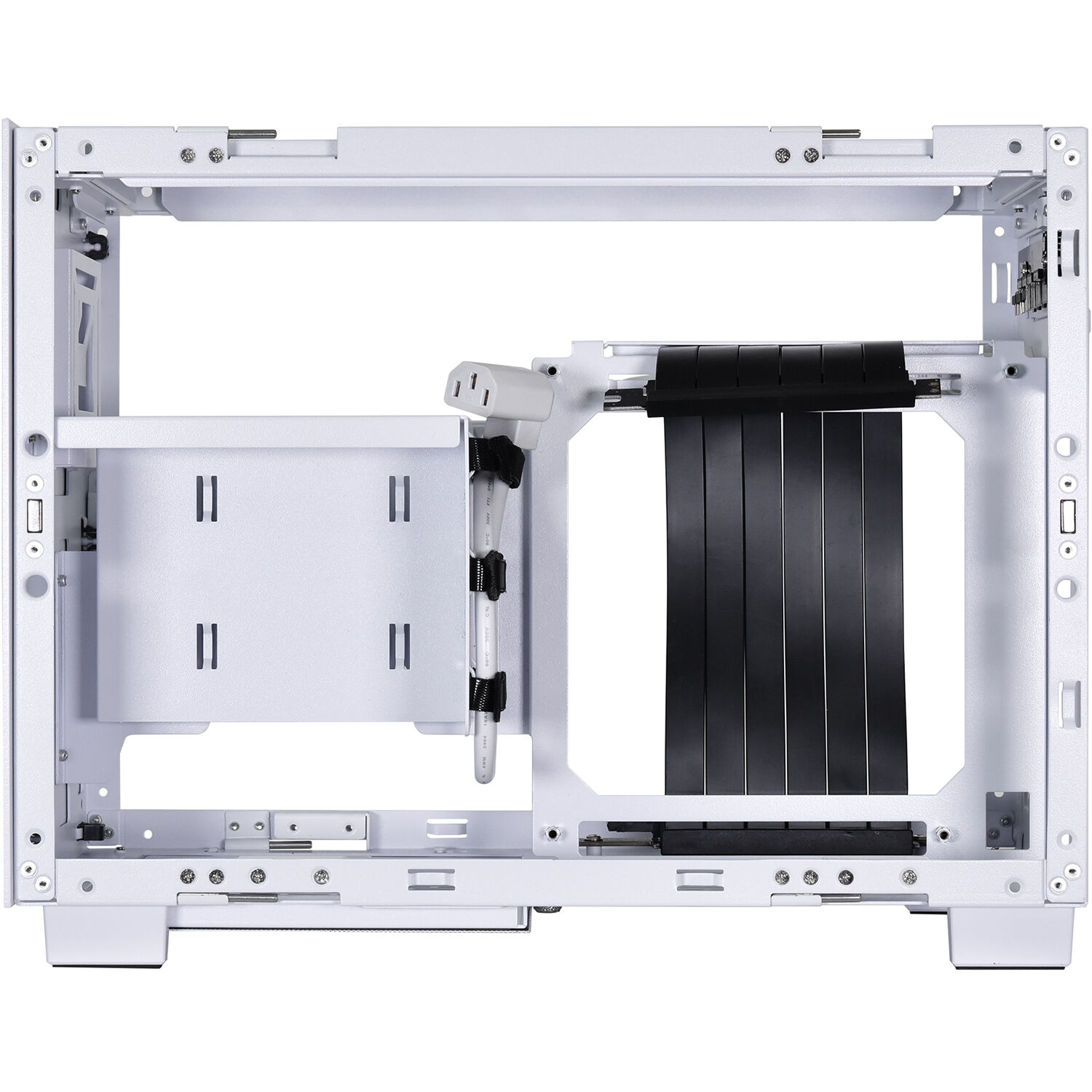 Lian Li Q58 Mini-ITX Case with PCIe 4.0 Riser Card (White) - image 3