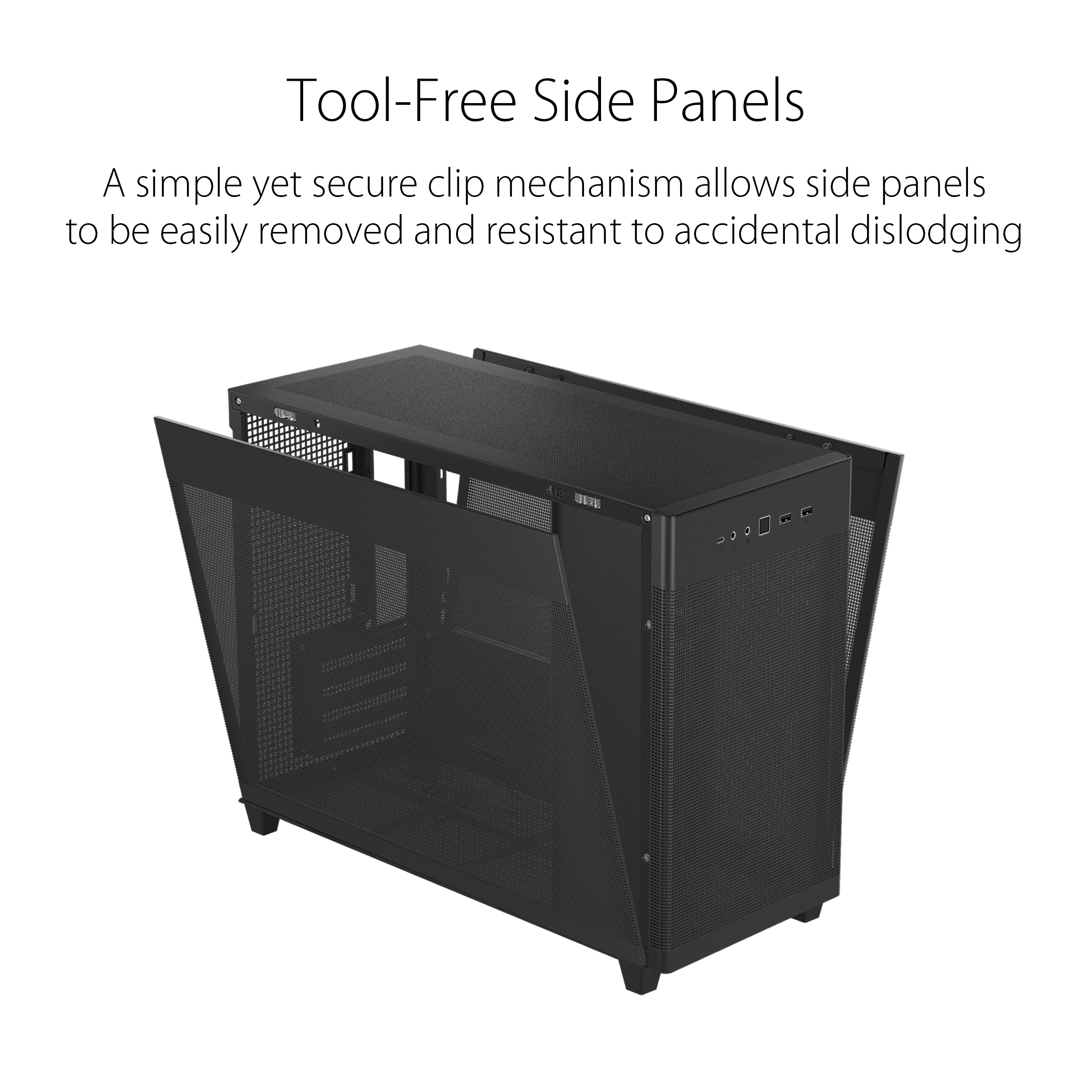ASUS Prime AP201 Black MicroATX PC Case - image 4