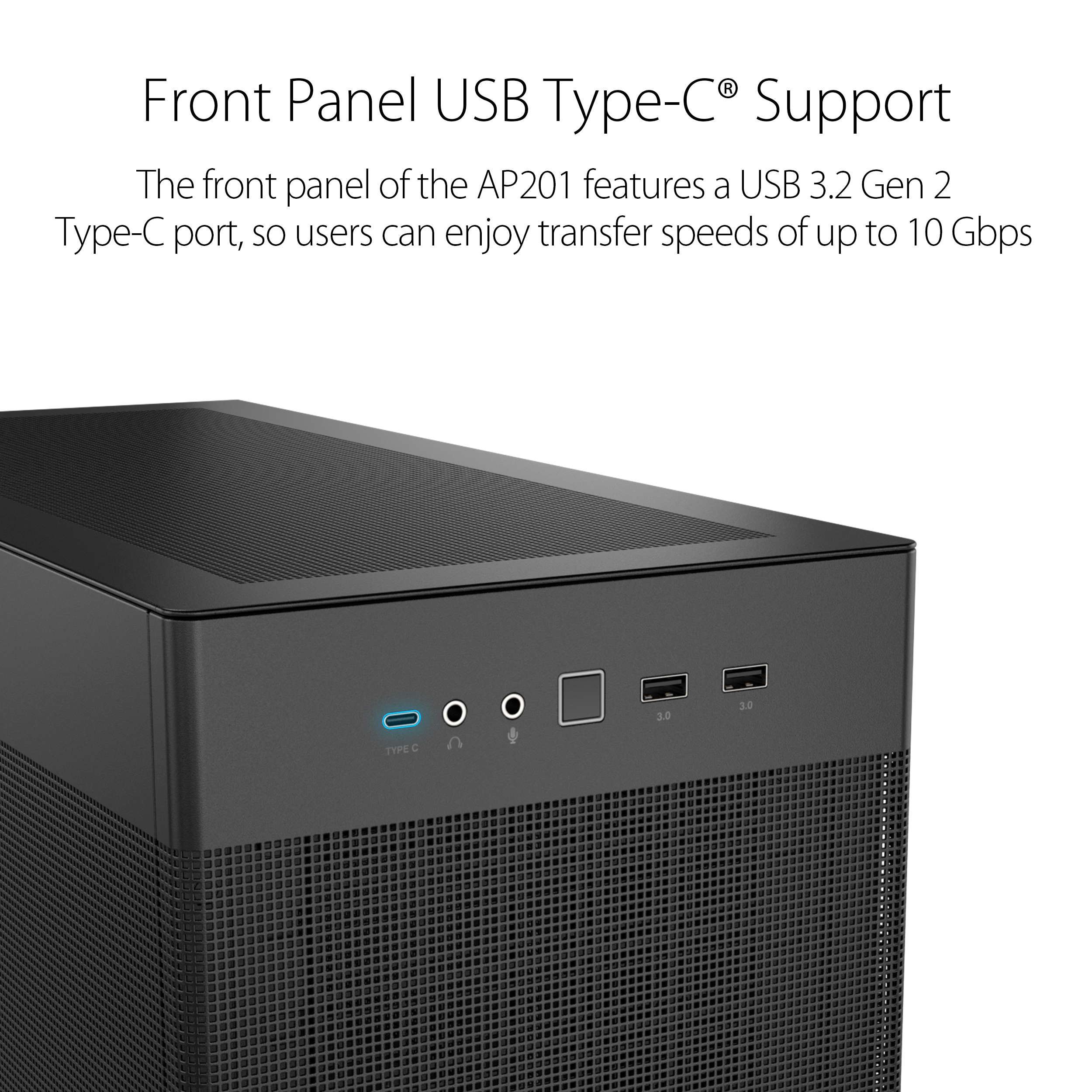 ASUS Prime AP201 Black MicroATX PC Case - image 6