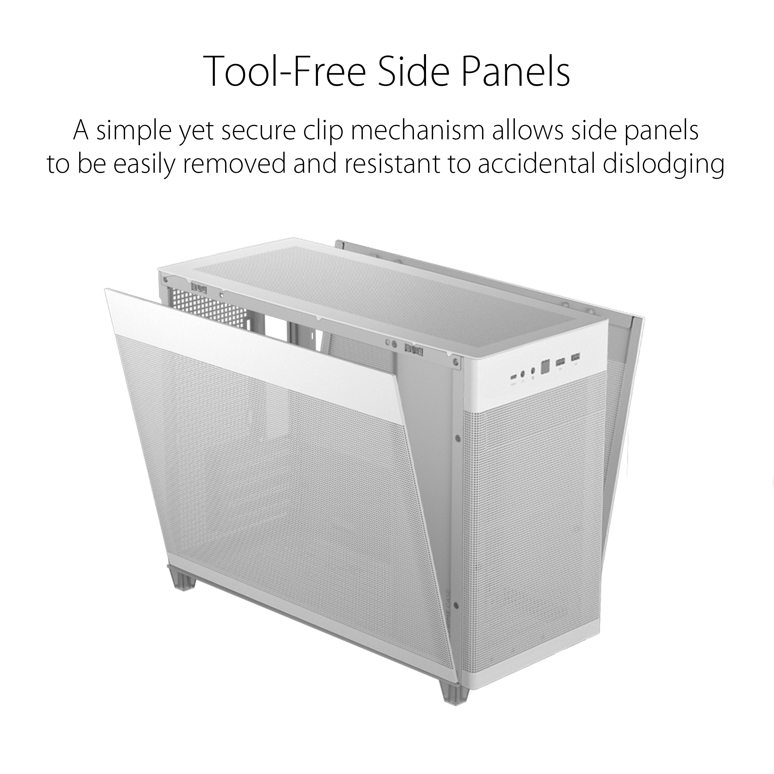 ASUS Prime AP201 White MicroATX PC Case - image 4