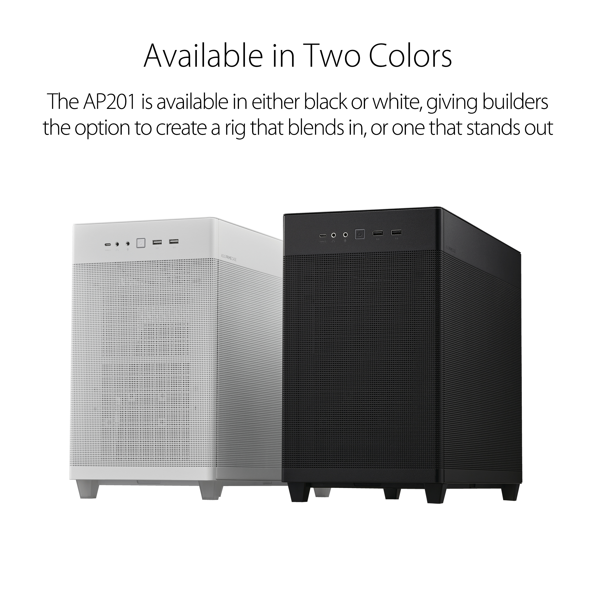 ASUS Prime AP201 White MicroATX PC Case - image 7