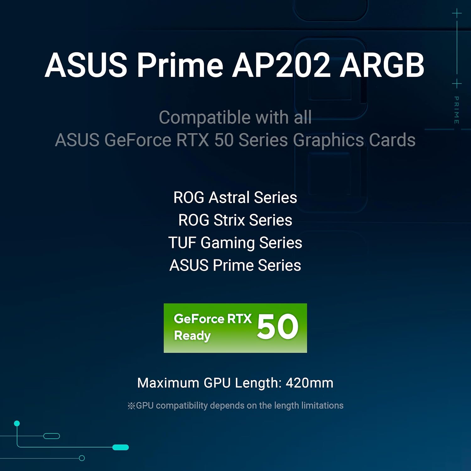 ASUS Prime AP202 White ARGB mATX PC Case - image 8