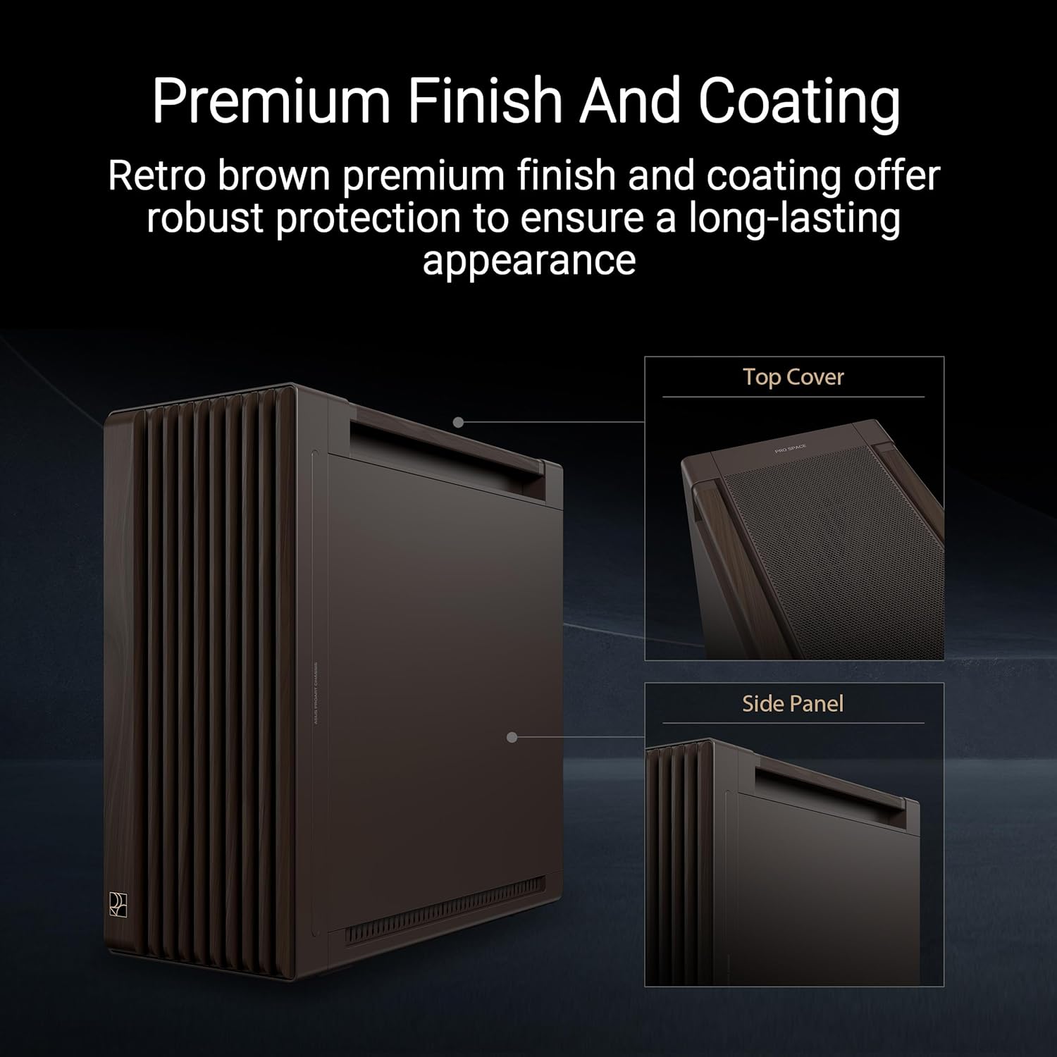 ASUS ProArt PA602 Wood Edition Retro Brown E-ATX PC Case - image 3