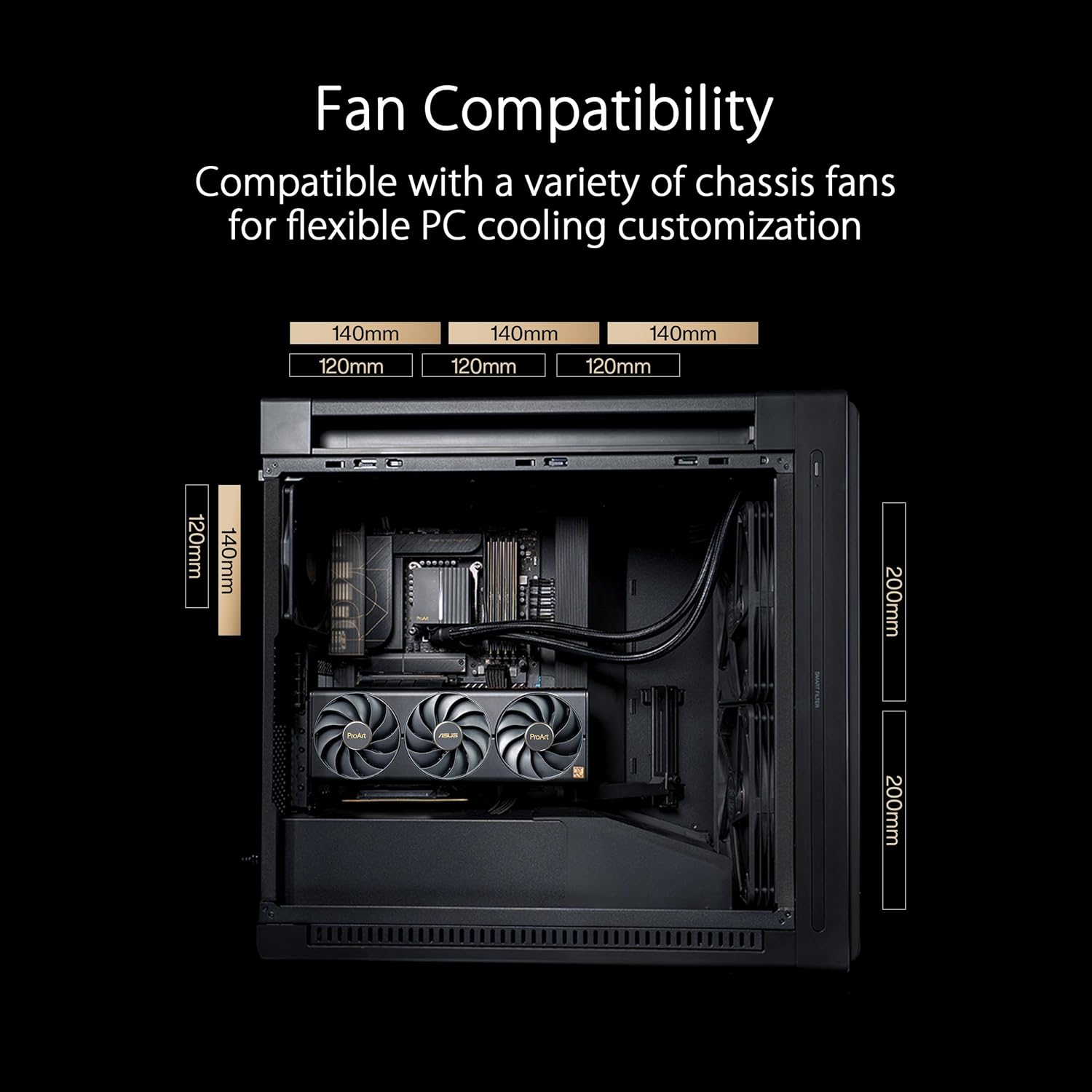 ASUS ProArt PA602 Wood Edition Tempered Glass E-ATX PC Case - image 5