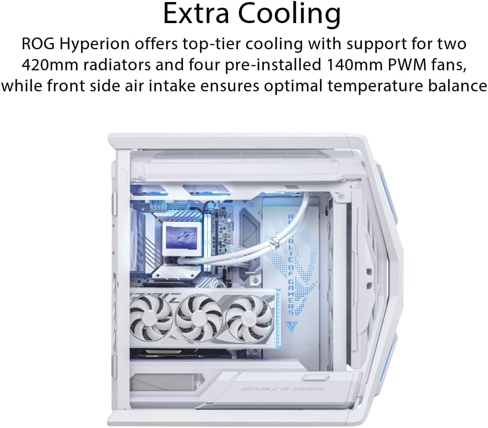 ASUS ROG Hyperion GR701 White E-ATX PC Case - image 3