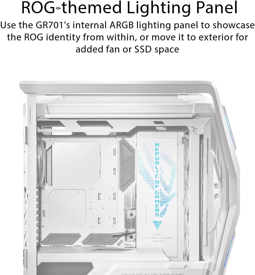 ASUS ROG Hyperion GR701 White E-ATX PC Case - image 4