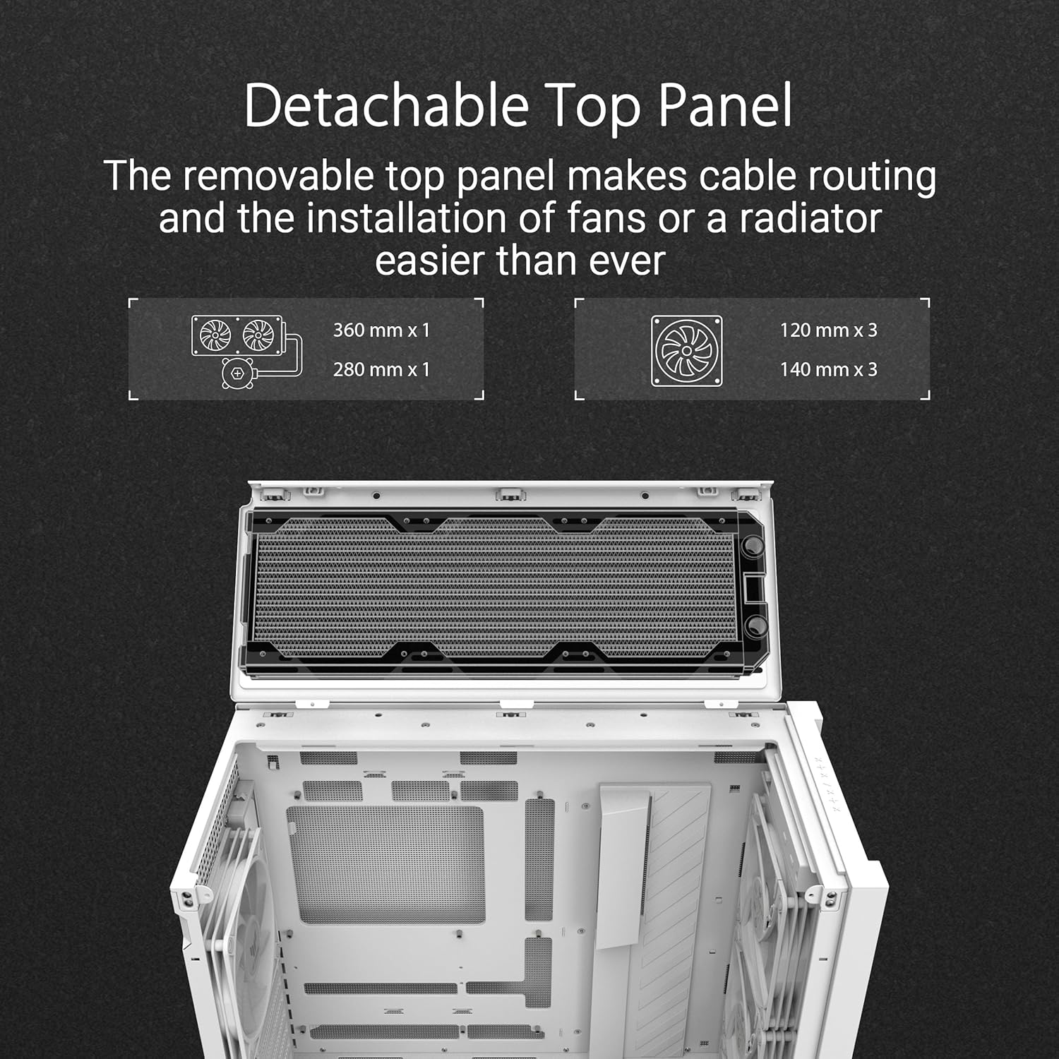ASUS TUF Gaming GT302 ARGB White ATX Mid-Tower Case - image 4