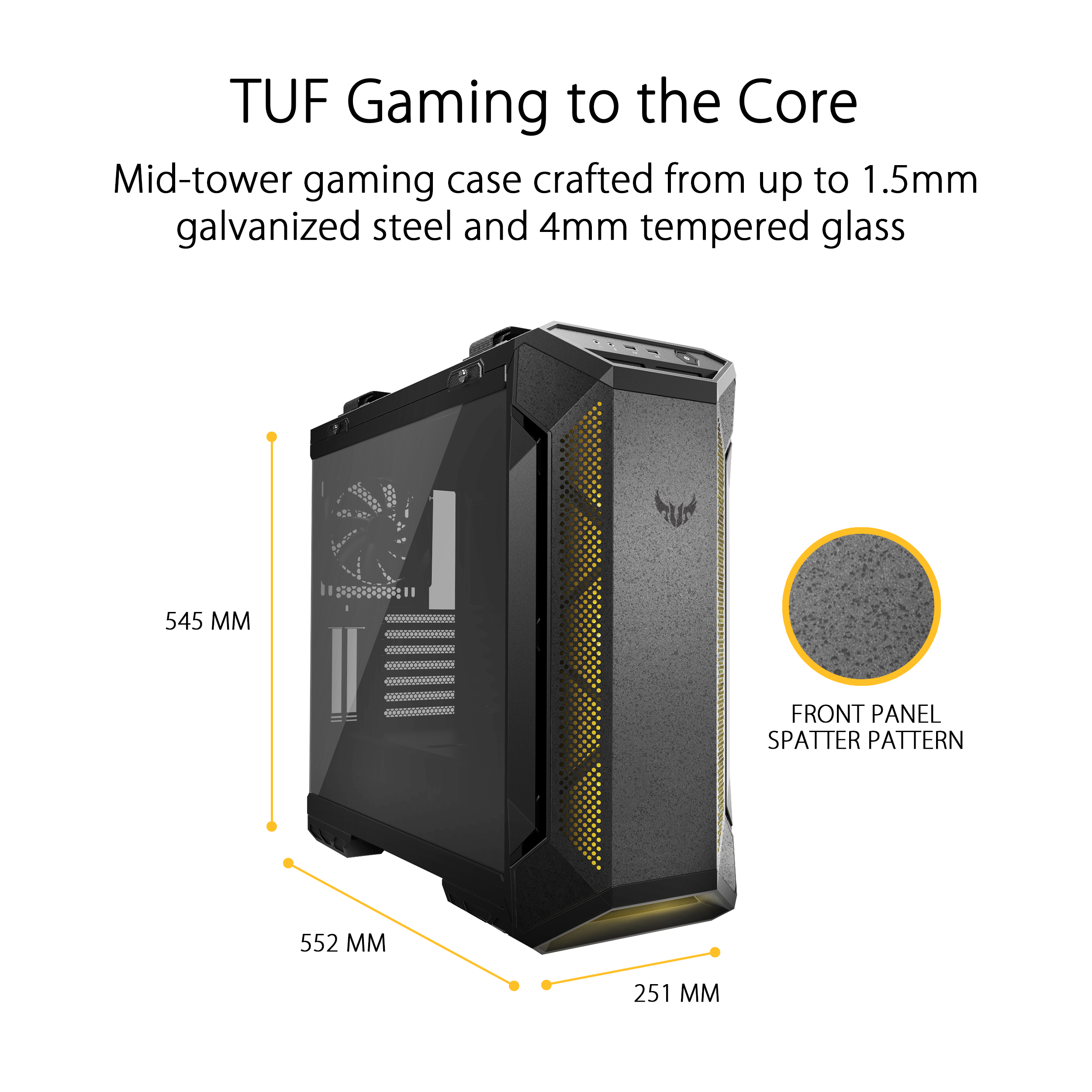 ASUS TUF Gaming GT501 EATX Tempered Glass Case - image 2