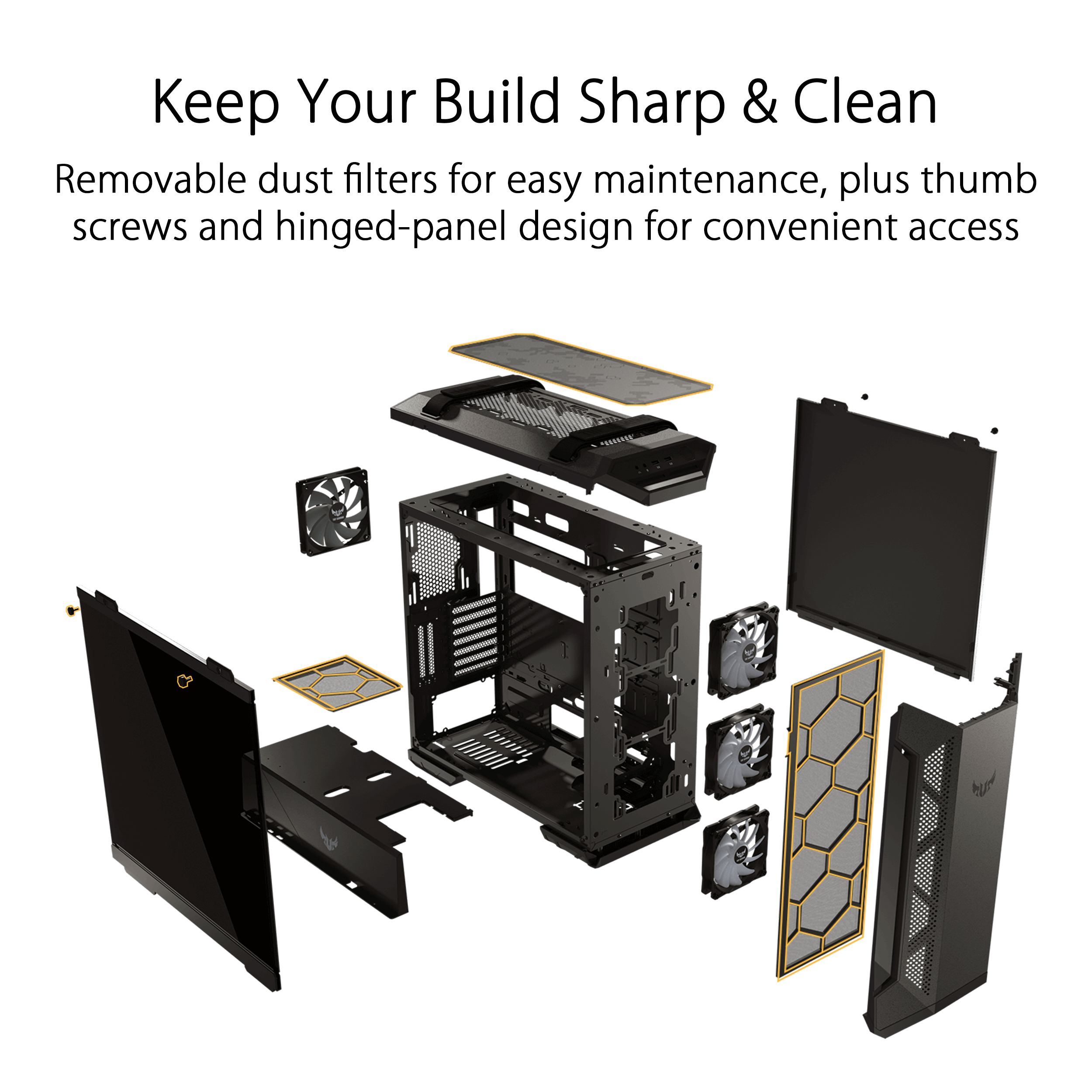 ASUS TUF Gaming GT501 EATX Tempered Glass Case - image 4