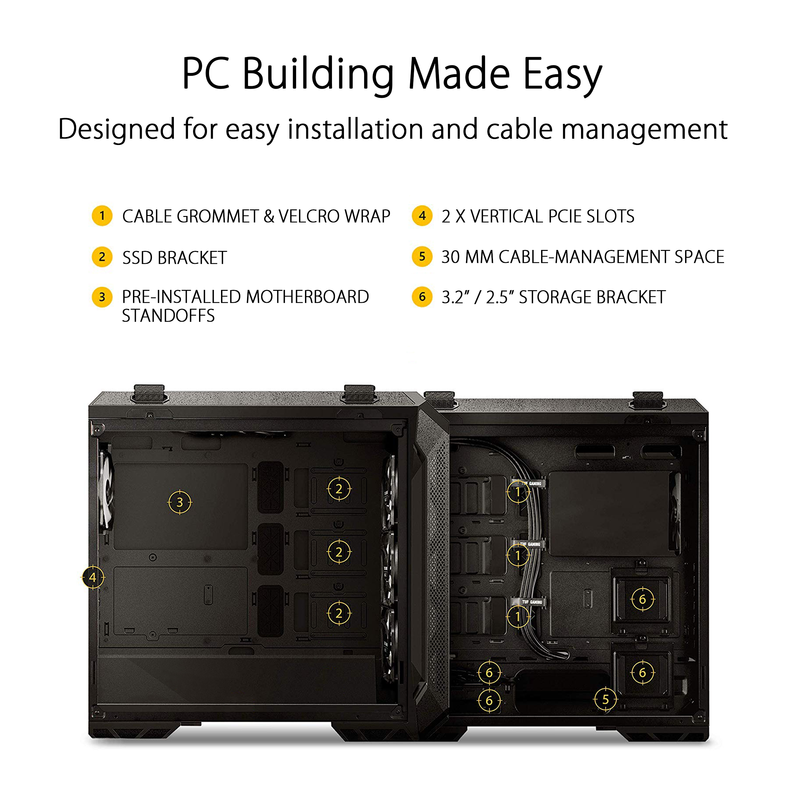 ASUS TUF Gaming GT501 EATX Tempered Glass Case - image 5