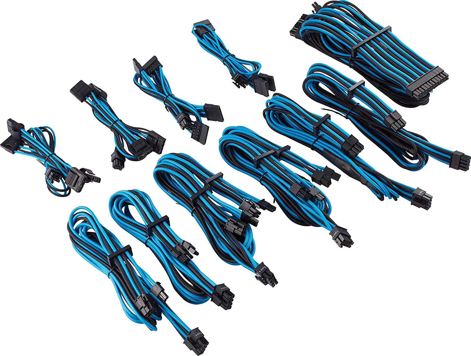 Corsair Premium Individually Sleeved PSU Pro Cables (Blue&BLACK) - image 6
