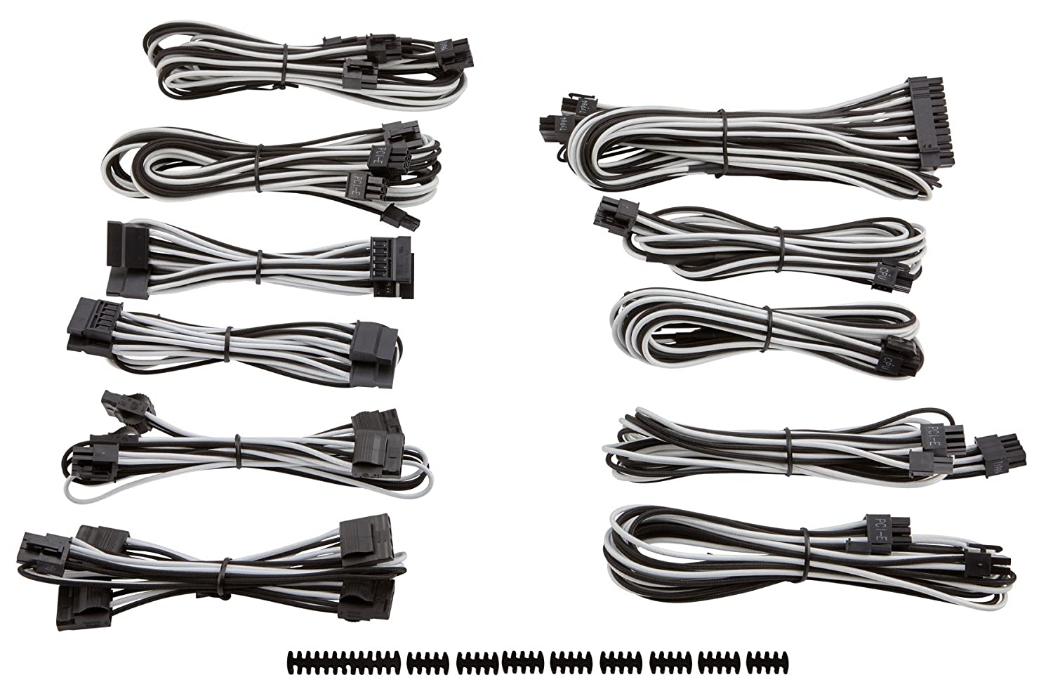 Corsair Premium PSU Individually Sleeved Cables (Black&White) - image 2