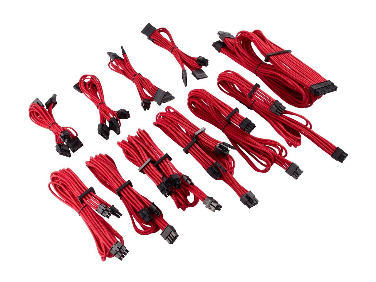 Corsair Premium Individually Sleeved PSU Pro Cables Red - image 2