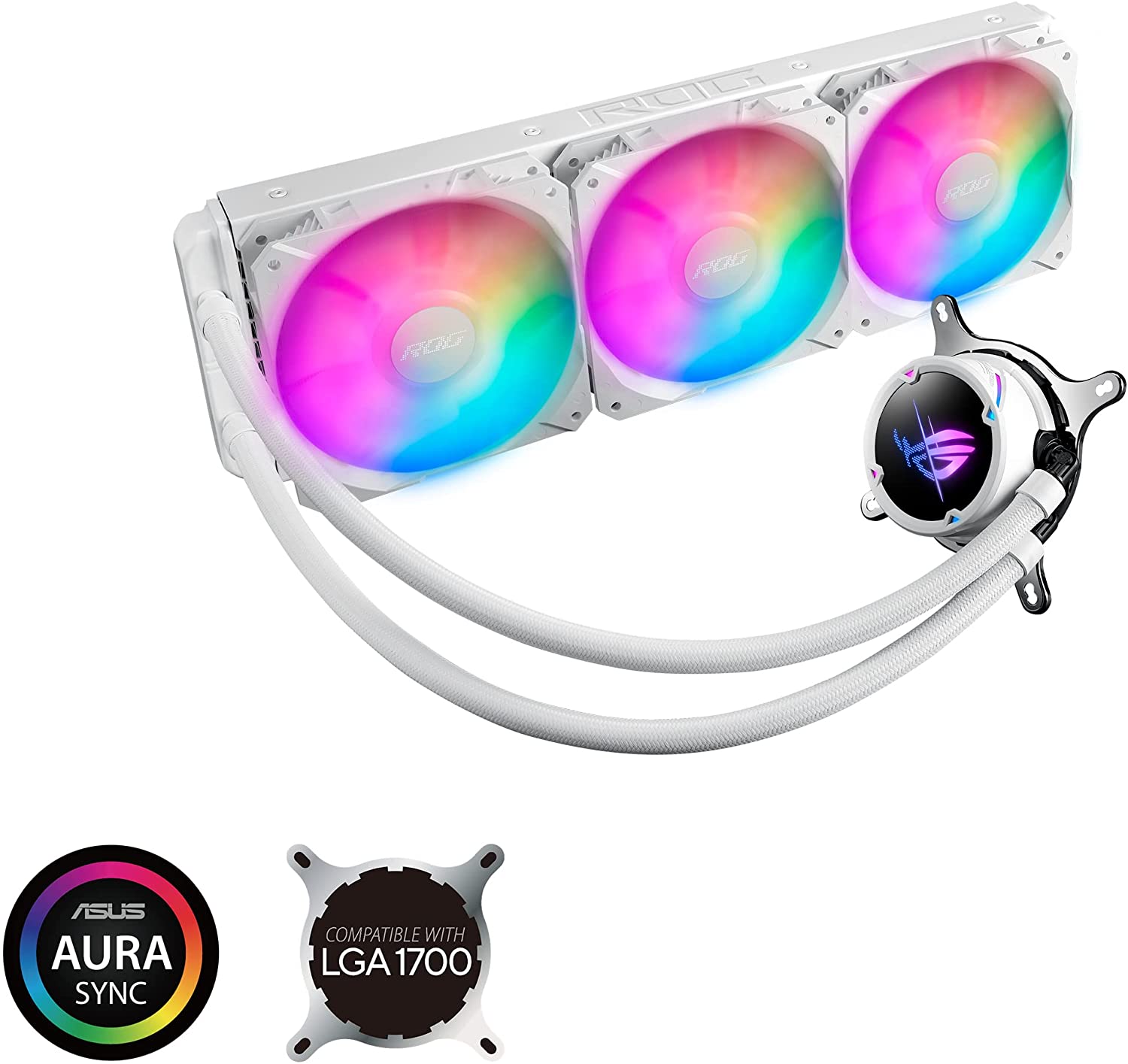 ASUS ROG STRIX LC II 360 ARGB White liquid CPU cooler - image 2
