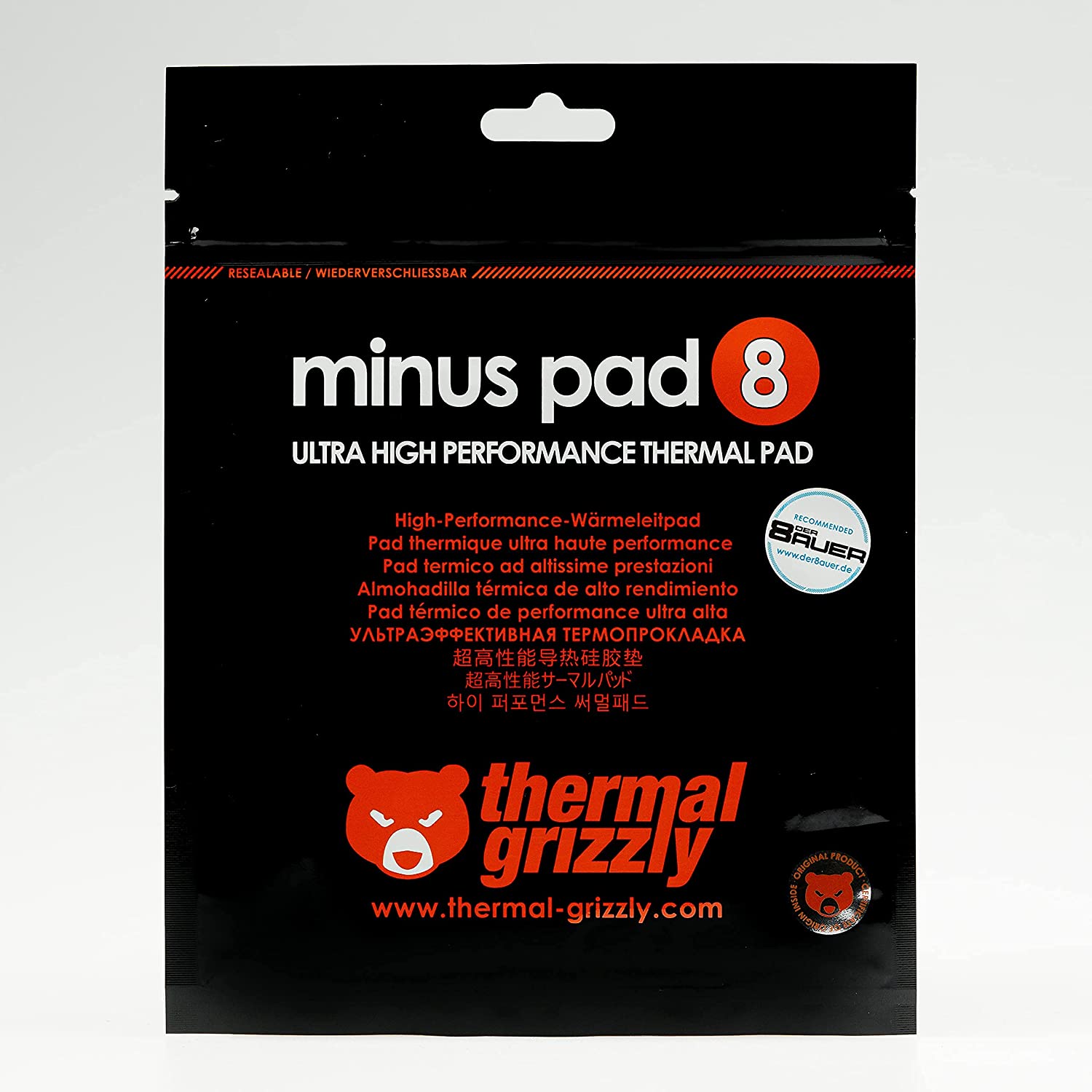 Thermal Grizzly Minus Pad 8 100 x 100 x 2.0 mm - image 3