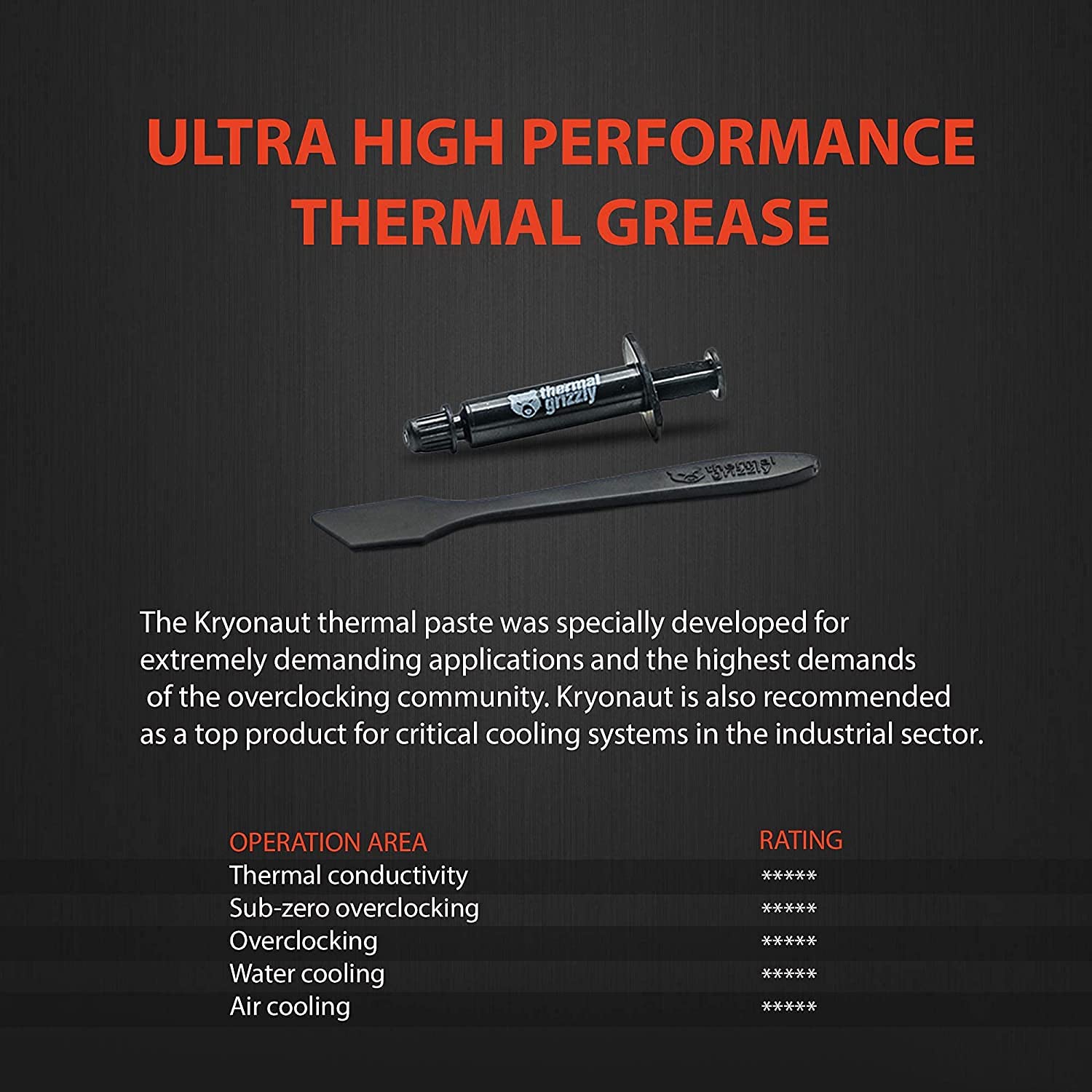 Thermal Grizzly Kryonaut High Performance Thermal Paste 1 Gram - image 4