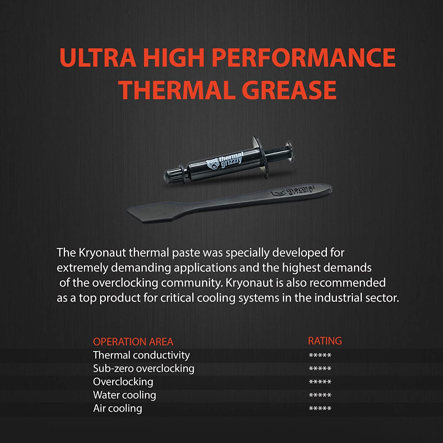 Thermal Grizzly Kryonaut High Performance Thermal Paste 11.1 Gm - image 3