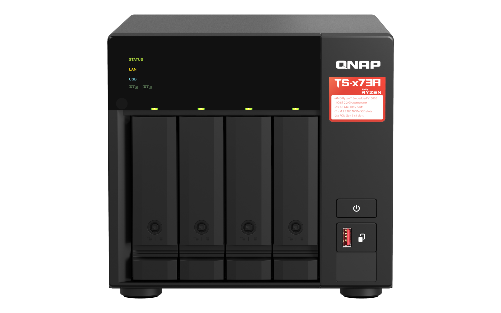 QNAP TS-473A-8G 4 Bay quad-core NAS Storage - image 2