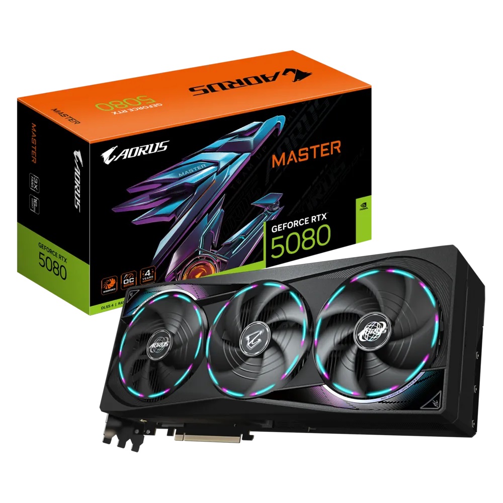 Gigabyte AORUS GeForce RTX 5080 MASTER 16G GDDR7 GPU - image 7