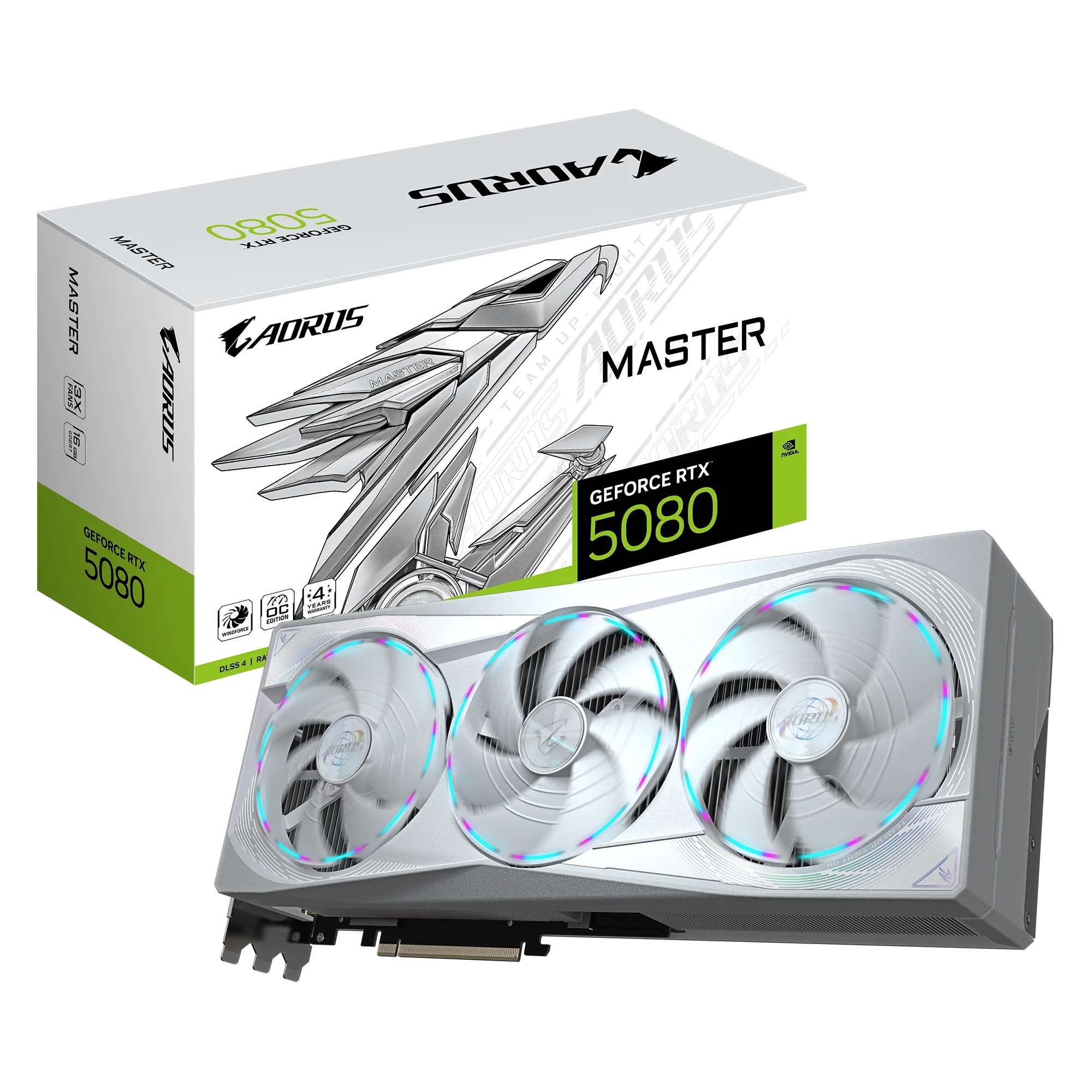 Gigabyte AORUS GeForce RTX 5080 MASTER ICE 16G GDDR7 GPU - image 8