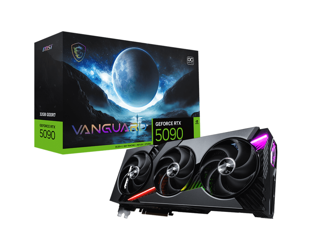 Msi GeForce RTX 5090 32G VANGUARD OC GDDR7 GPU