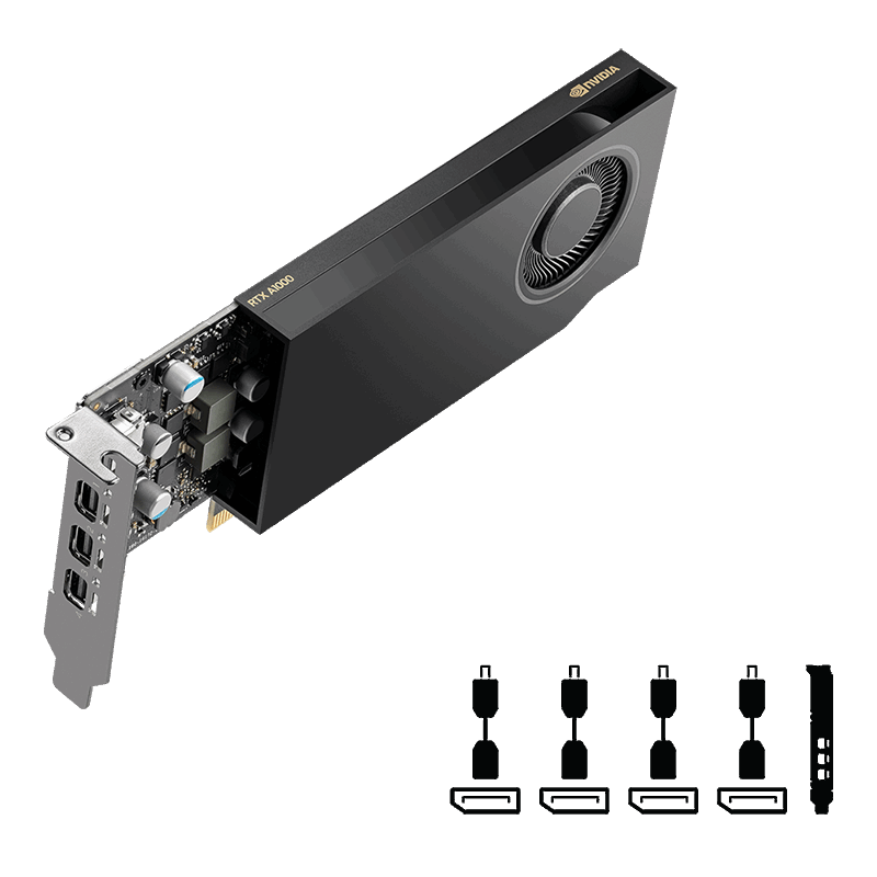 PNY NVIDIA RTX A1000 8GB GDDR6 GUP - image 2