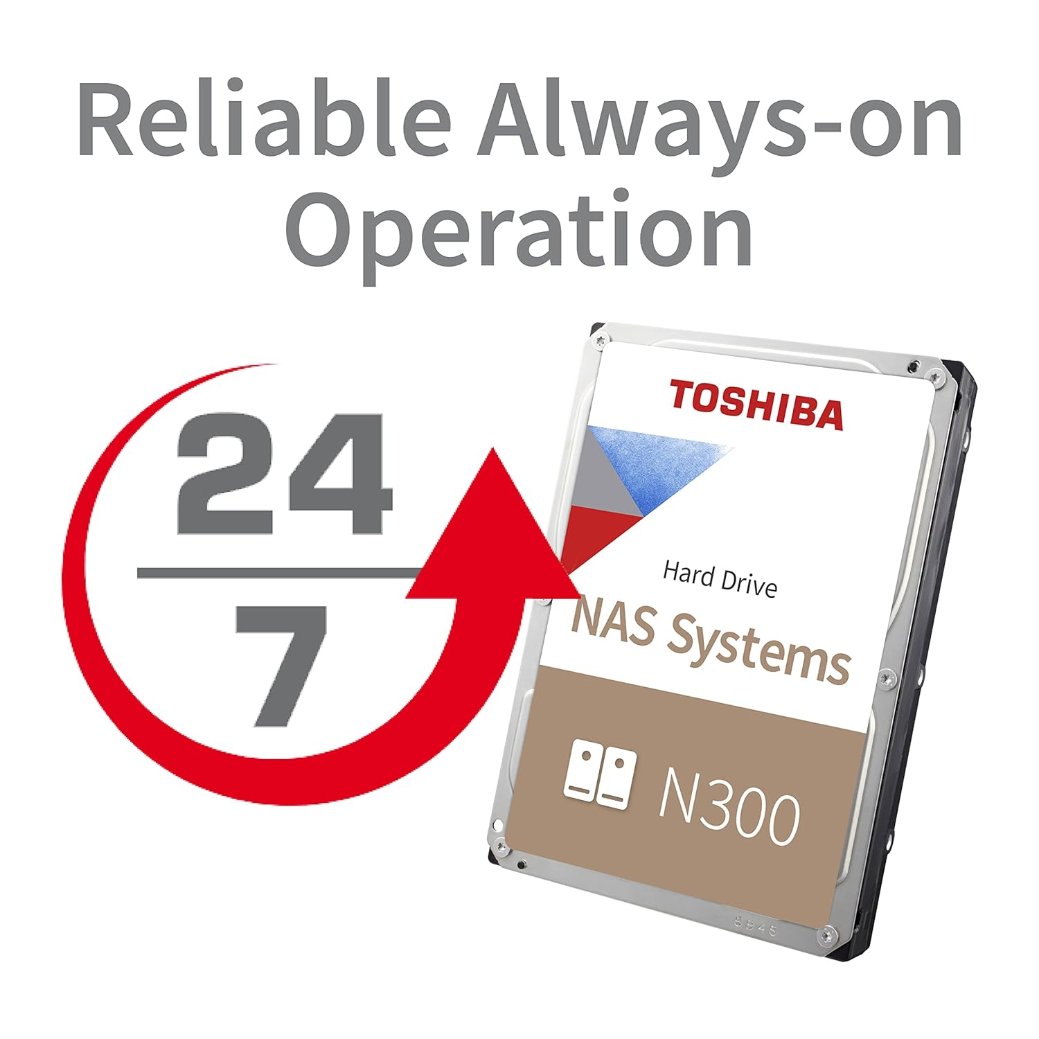 Toshiba N300 10TB NAS 3.5inch Internal SATA Hard Disk - image 3