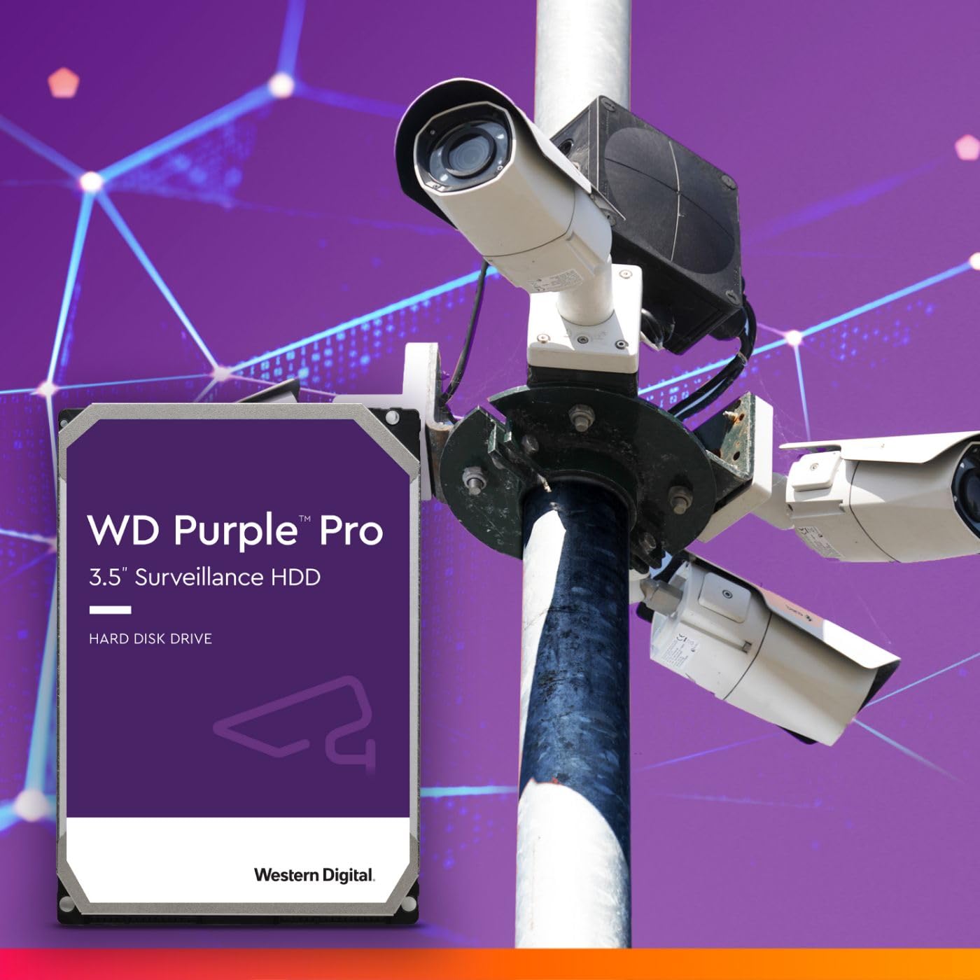 Western Digital 10TB WD Purple Pro Surveillance SATA HDD WD102PURP - image 2