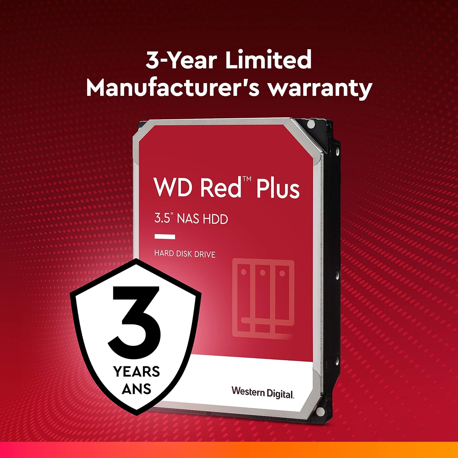 W D Red Plus 4TB WD40EFPX NAS Internal Hard Drive - image 5