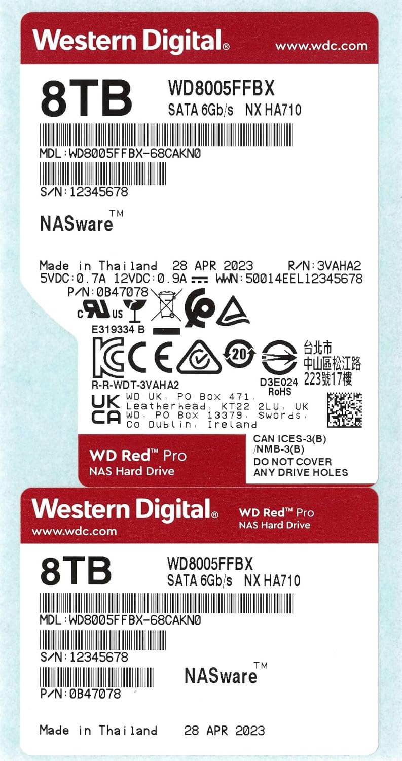 Western Digital WD Red Pro 8TB NAS Hard Drive WD8005FFBX - image 2