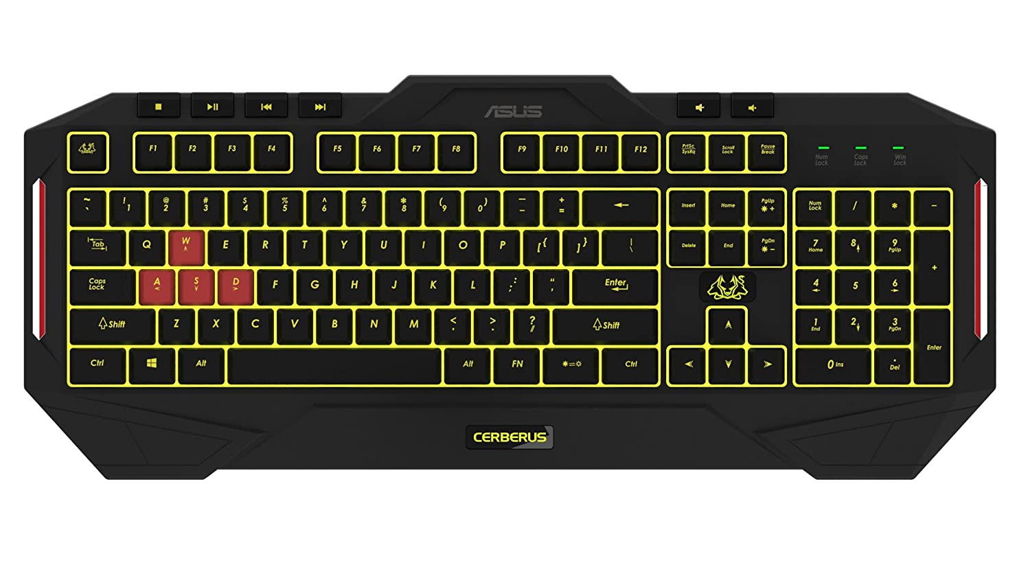 ASUS Cerberus MKII Wired Usb Keyboard